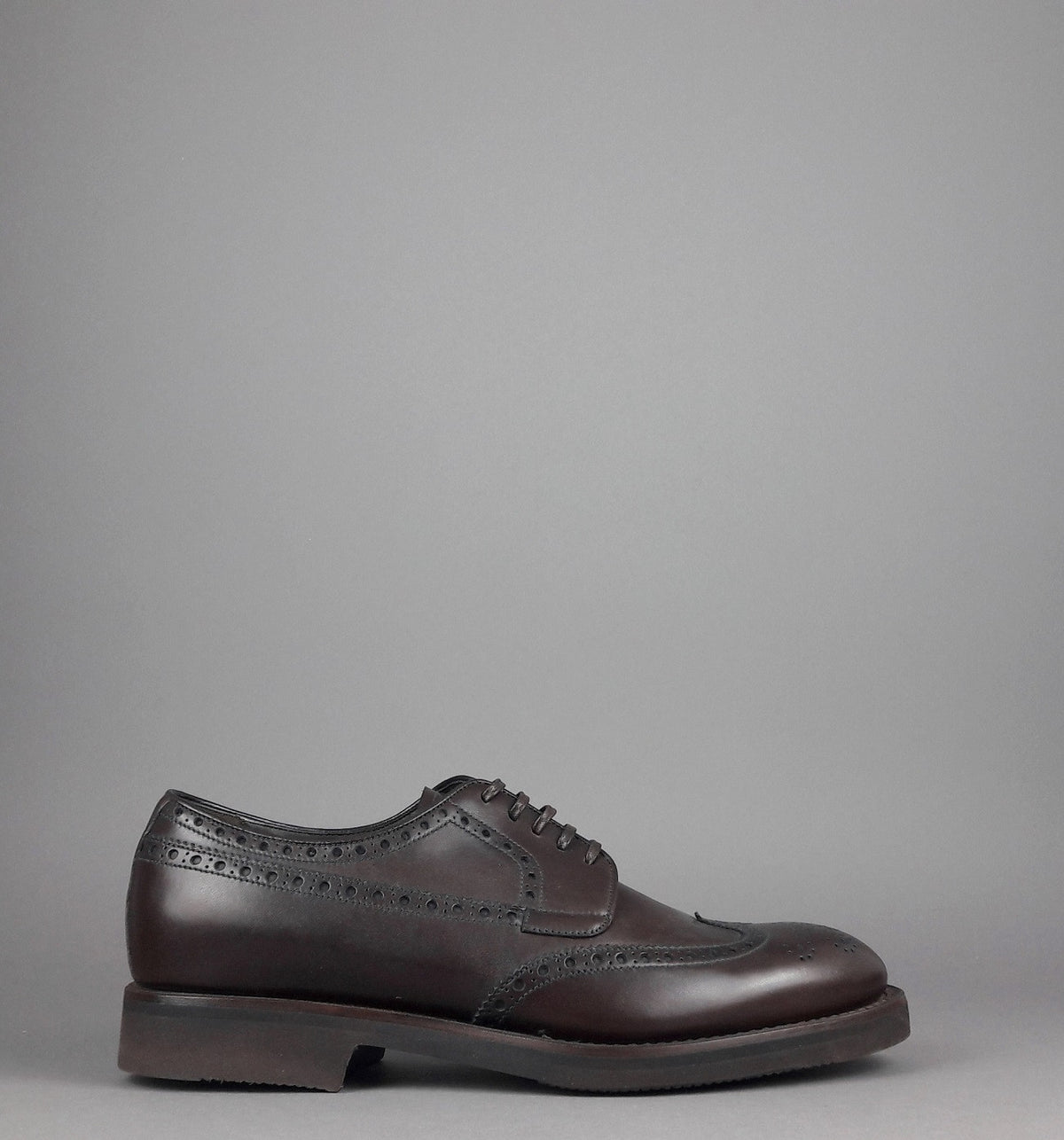 Barrett Derby Uomo Pelle Testa Di Moro Bucature Brogue