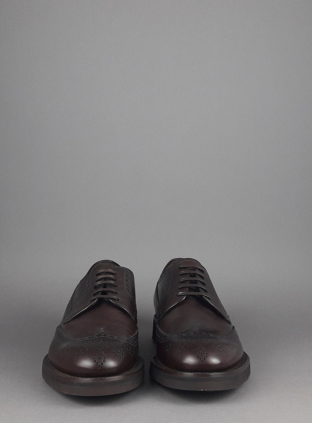 Barrett Derby Uomo Pelle Testa Di Moro Bucature Brogue