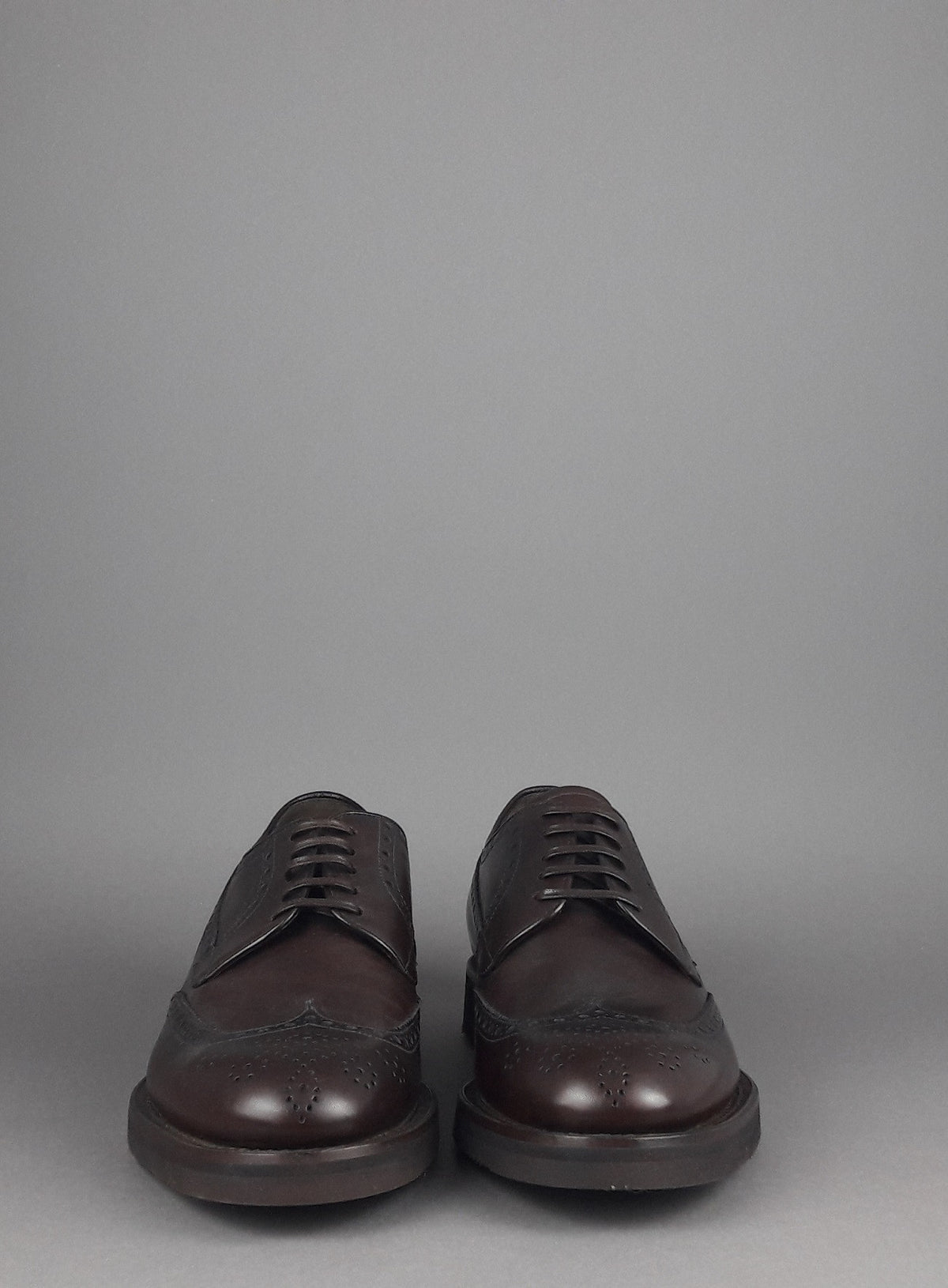 Barrett Derby Uomo Pelle Testa Di Moro Bucature Brogue