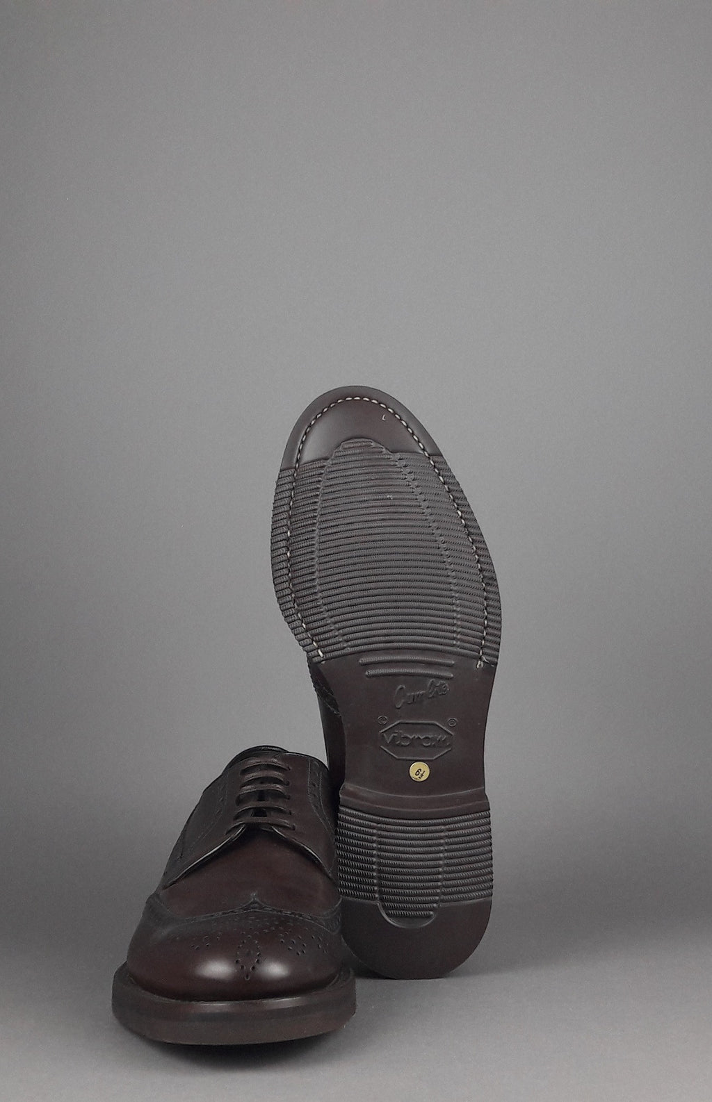 Barrett Derby Uomo Pelle Testa Di Moro Bucature Brogue