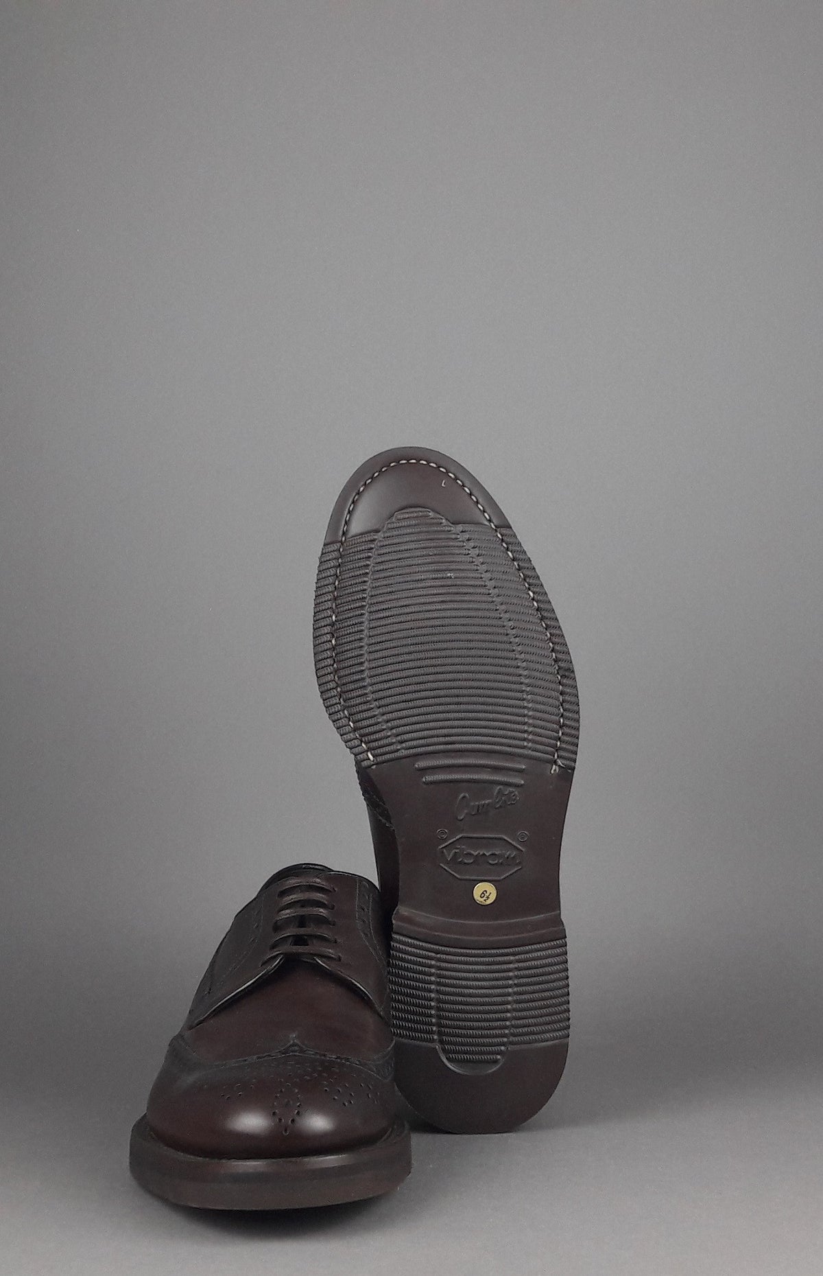 Barrett Derby Uomo Pelle Testa Di Moro Bucature Brogue