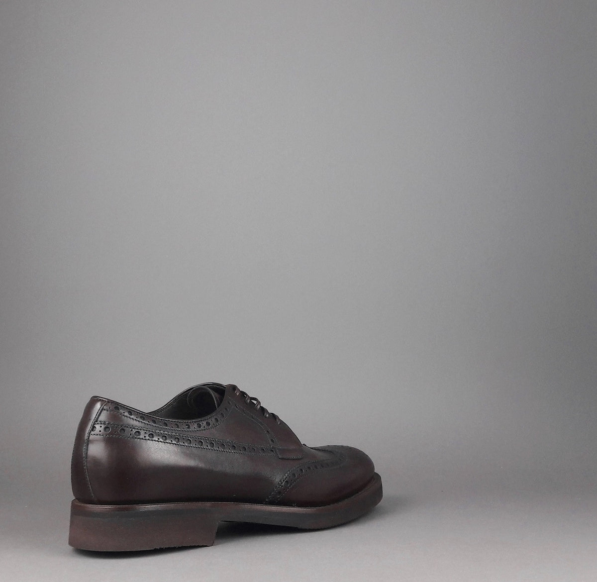 Barrett Derby Uomo Pelle Testa Di Moro Bucature Brogue