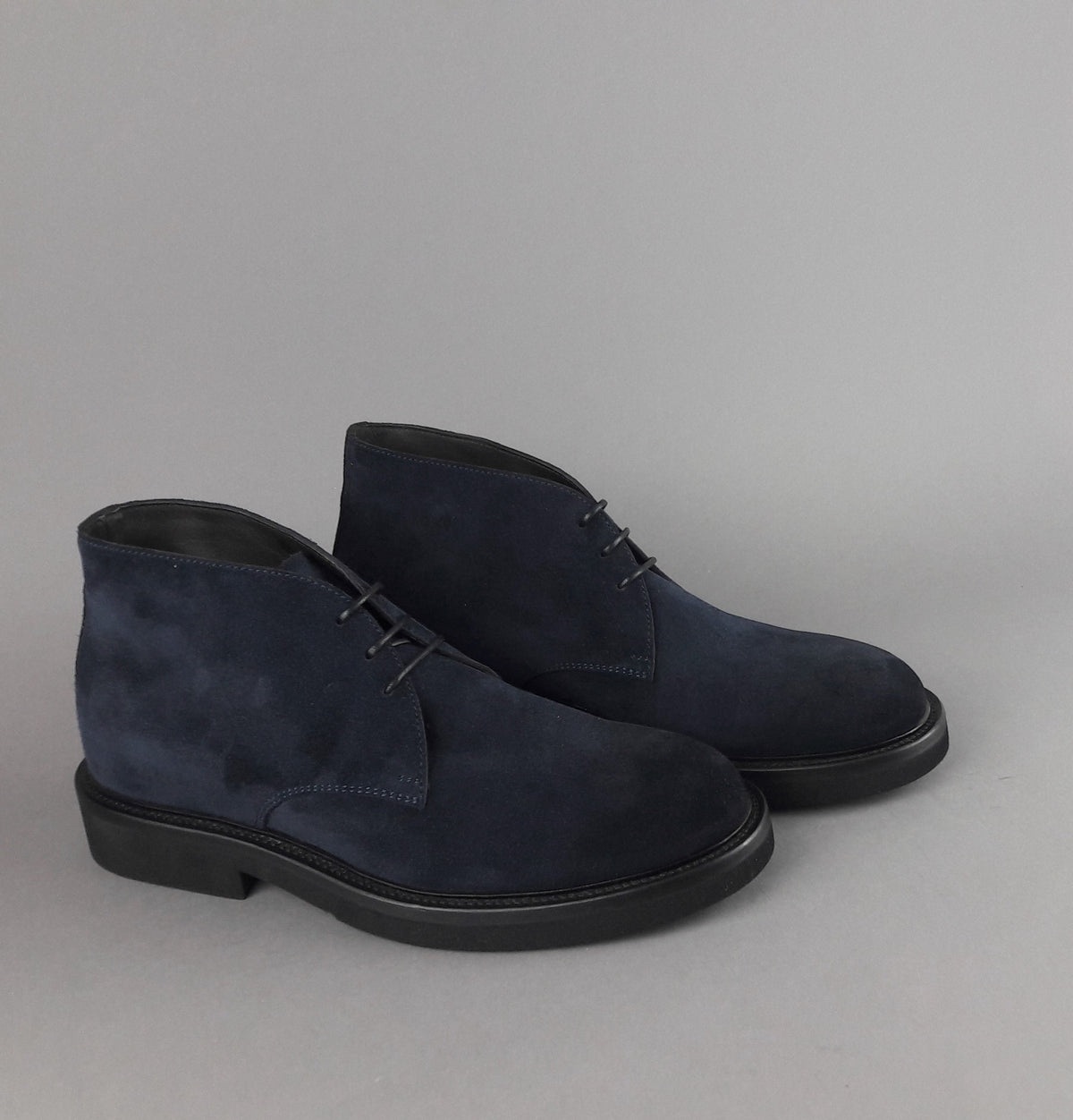 Barrett Polacchino Uomo Camoscio Blu Scuro Fondo Gomma
