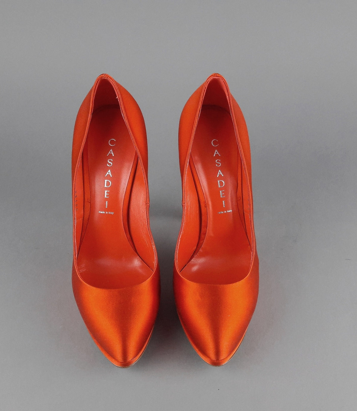 Casadei Décolleté Donna Raso Mattone Arancio