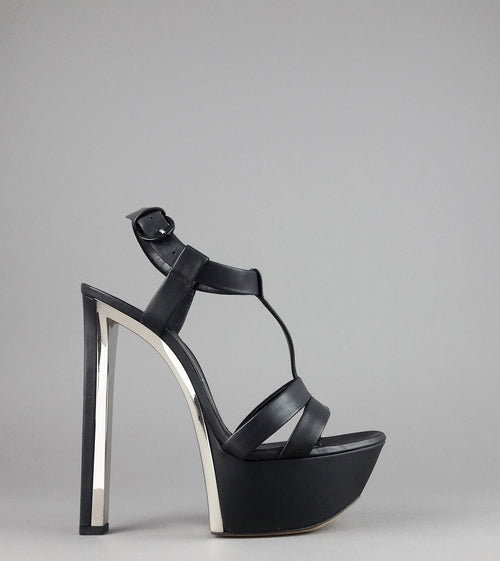 Casadei Sandalo Donna Pelle Nappa Nero