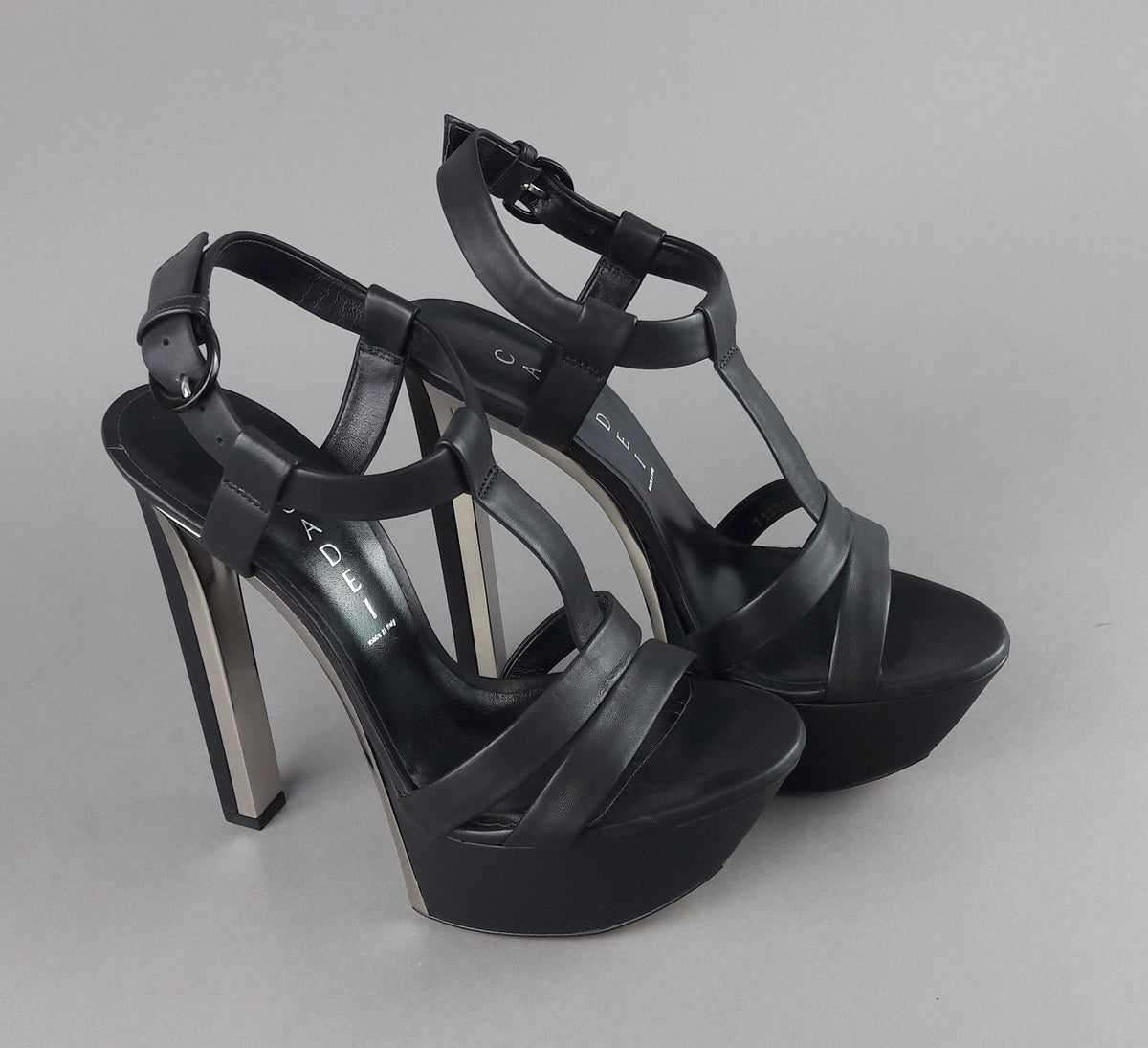 Casadei Sandalo Donna Pelle Nappa Nero