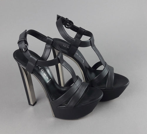 Casadei Sandalo Donna Pelle Nappa Nero