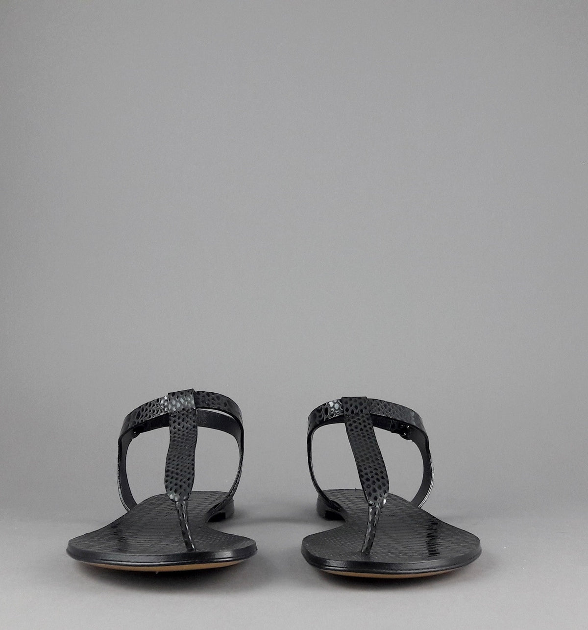 Casadei Sandalo Infradito Donna Pelle Metal Stampa Pitone Nero