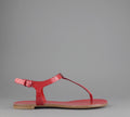 Casadei Sandalo Infradito Donna Pelle Metal Stampa Pitone Rosso