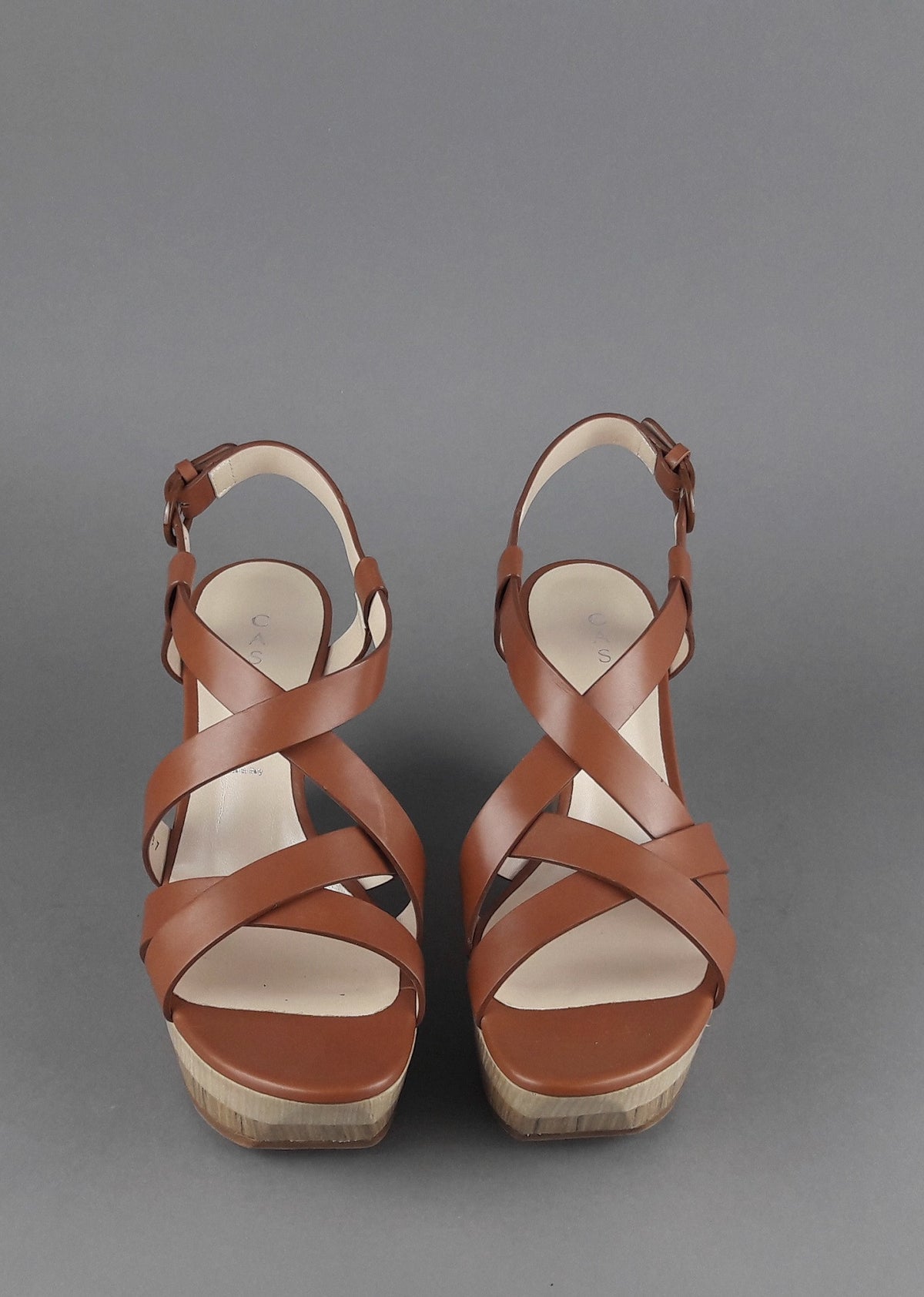 Casadei Sandalo Zeppa Donna Pelle Cuoio