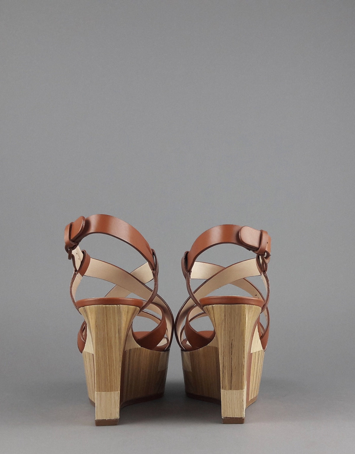 Casadei Sandalo Zeppa Donna Pelle Cuoio