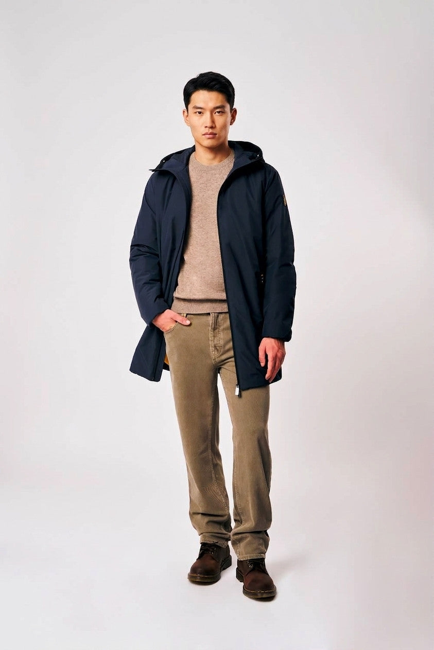 Ciesse Giubbino Lungo Uomo Gunbu Nylon Blu Scuro