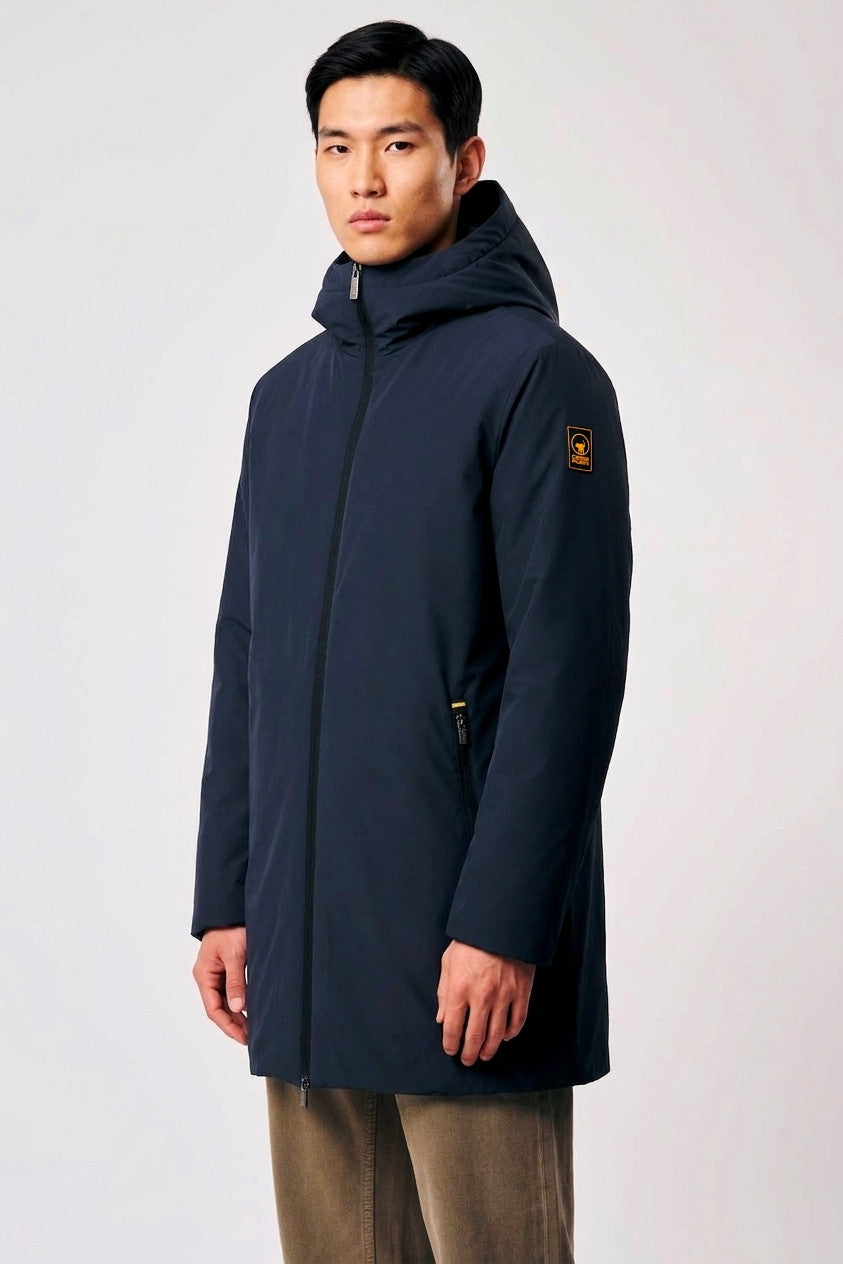Ciesse Giubbino Lungo Uomo Gunbu Nylon Blu Scuro