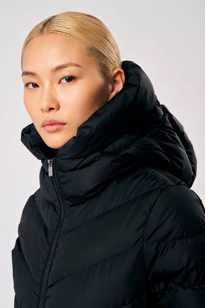 Ciesse Piumino Donna Lungo Nylon Nero