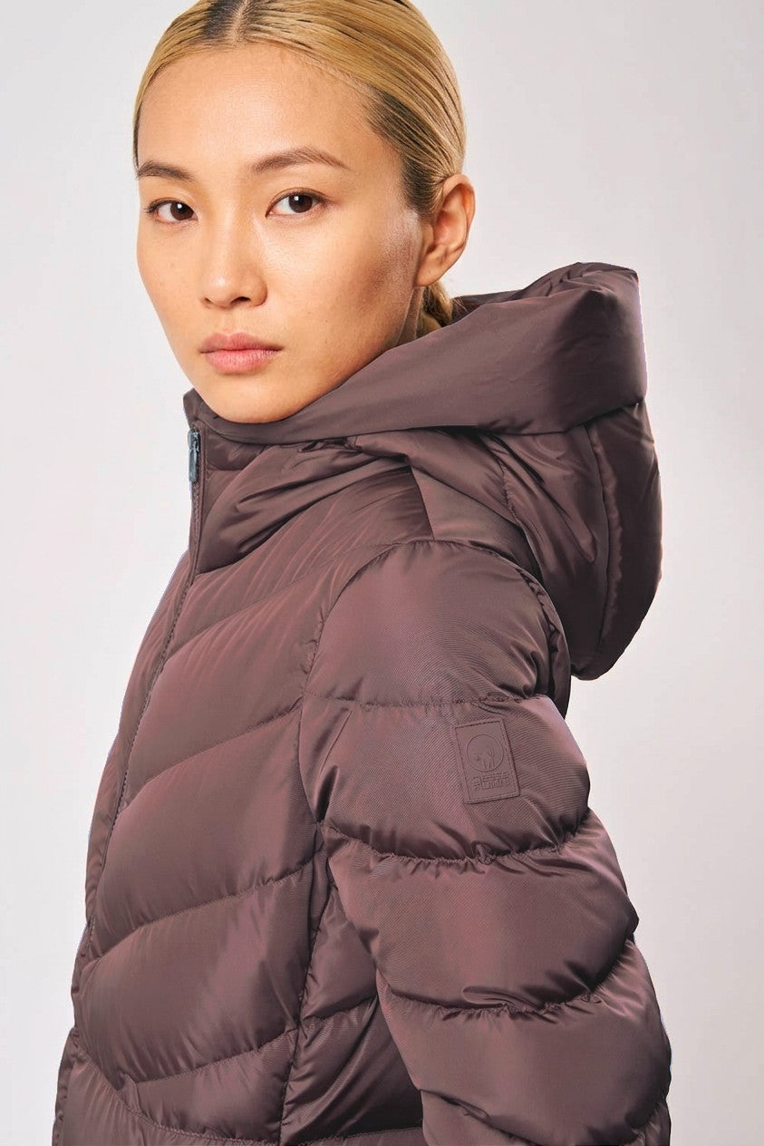 Ciesse Piumino Donna Lungo Nylon Ruggine