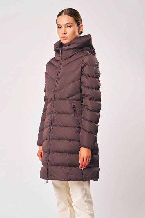 Ciesse Piumino Donna Lungo Nylon Ruggine