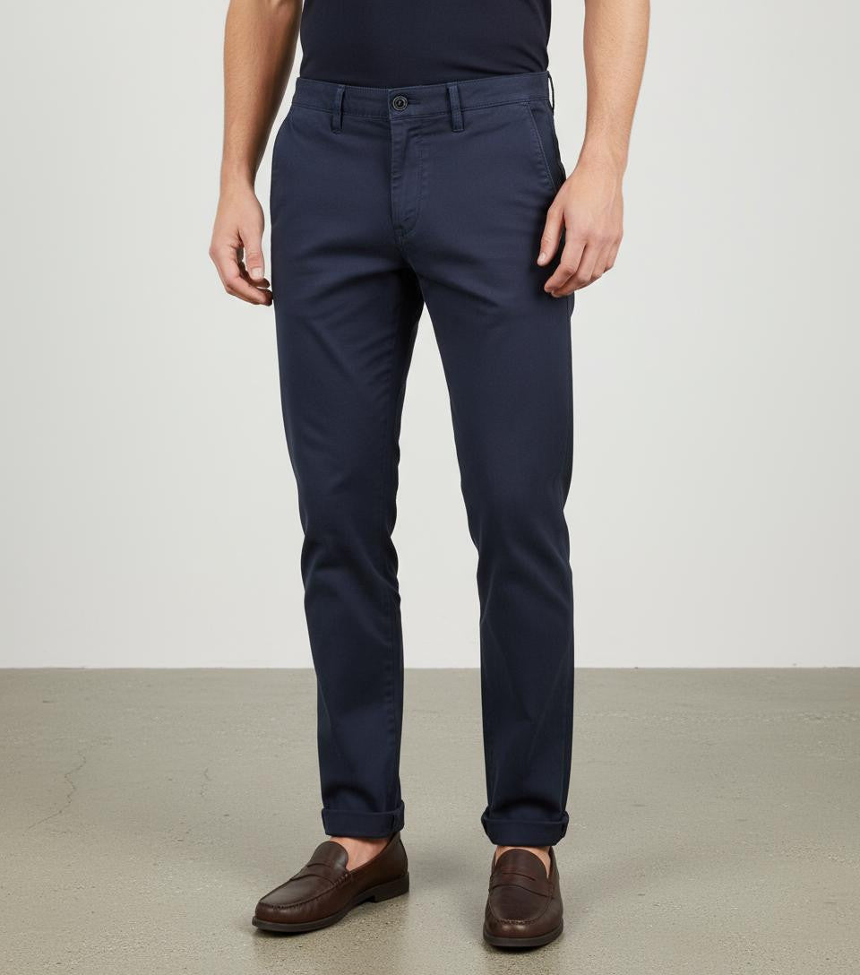 Clark Pantalone Uomo Mark Gabardina Blu Scuro