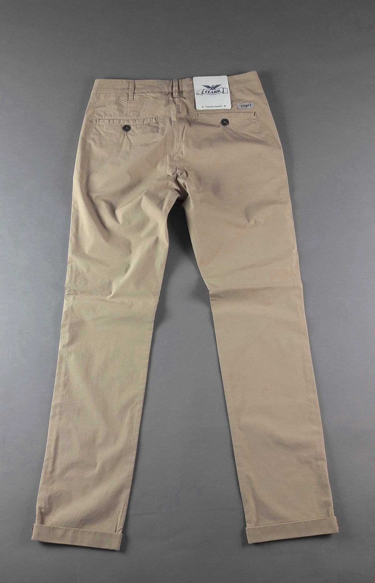 Clark Pantalone Uomo Mark Popeline Beige