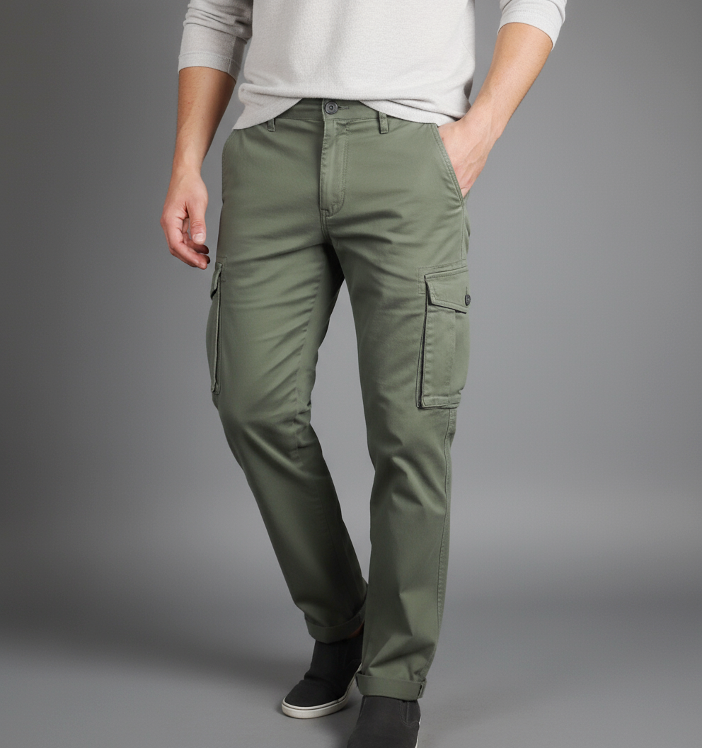Clark Pantalone Uomo Martin Cargo Verde Militare