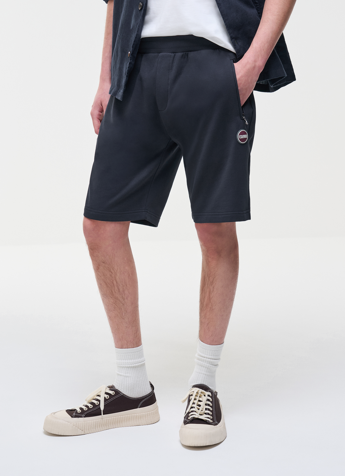 Colmar Bermuda In Felpa Uomo Blu Scuro