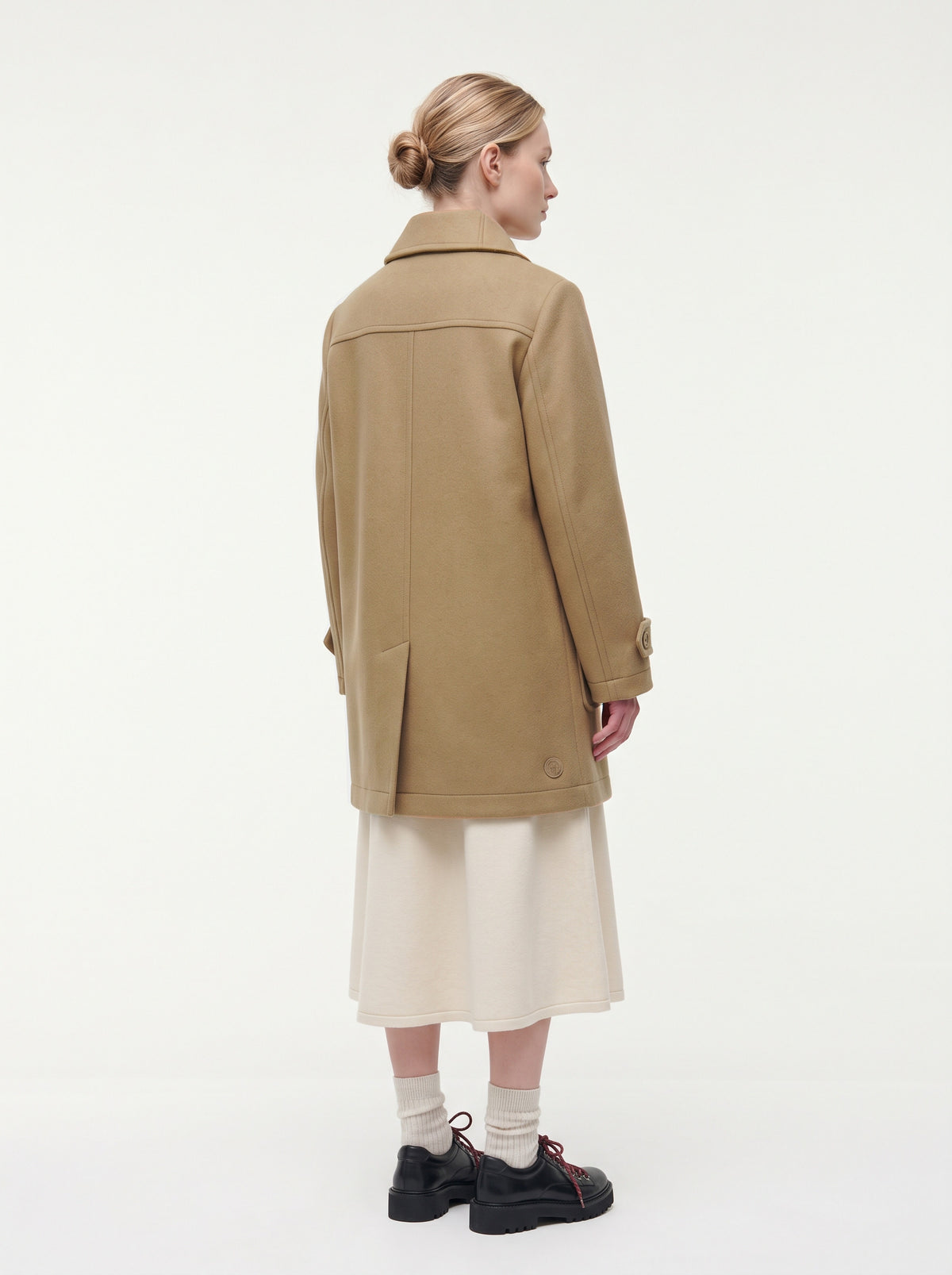 Colmar Cappotto Donna Lungo In Panno Di Lana Cammello