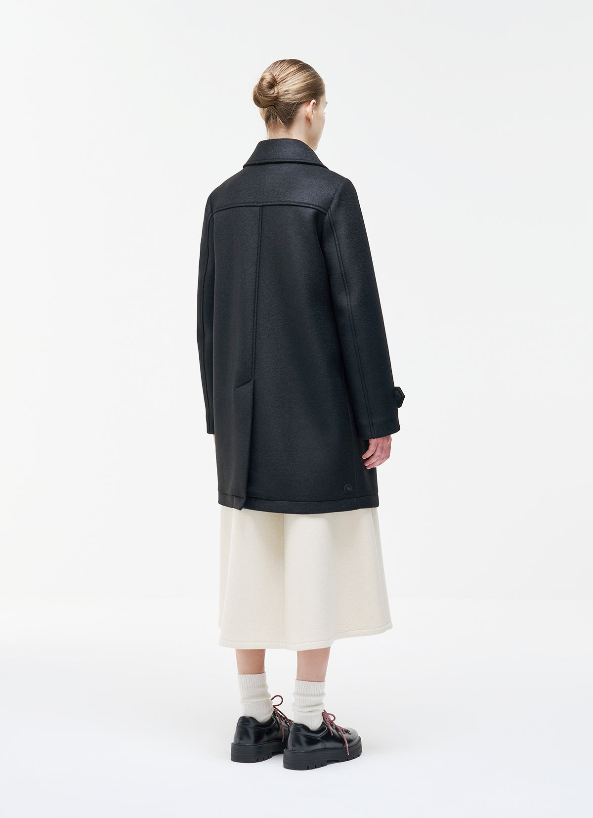 Colmar Cappotto Donna Lungo In Panno Di Lana Nero