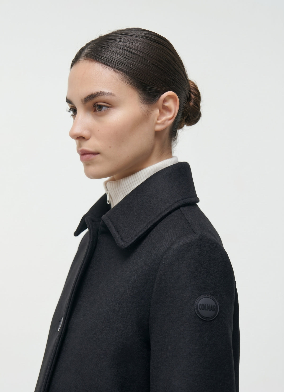 Colmar Cappotto Donna Lungo In Panno Di Lana Nero
