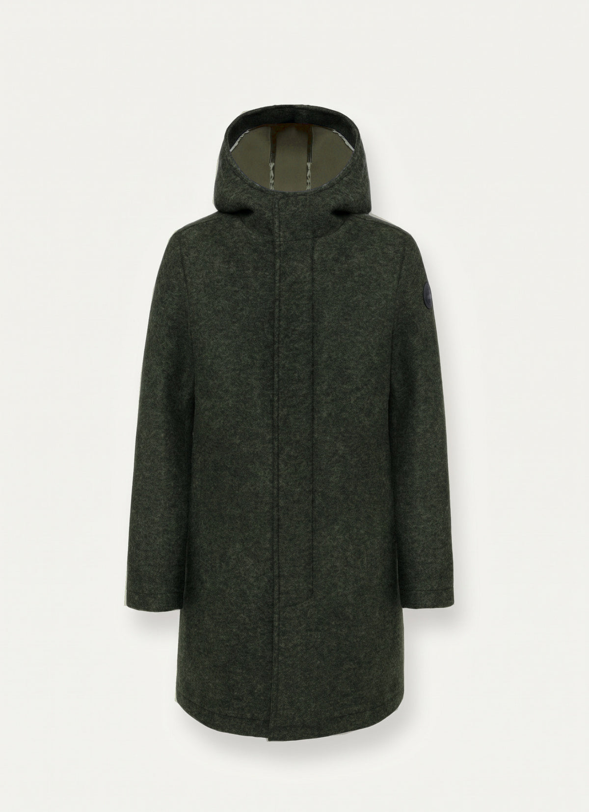 Colmar Cappotto Uomo Lungo In Panno Di Lana Verde Scuro