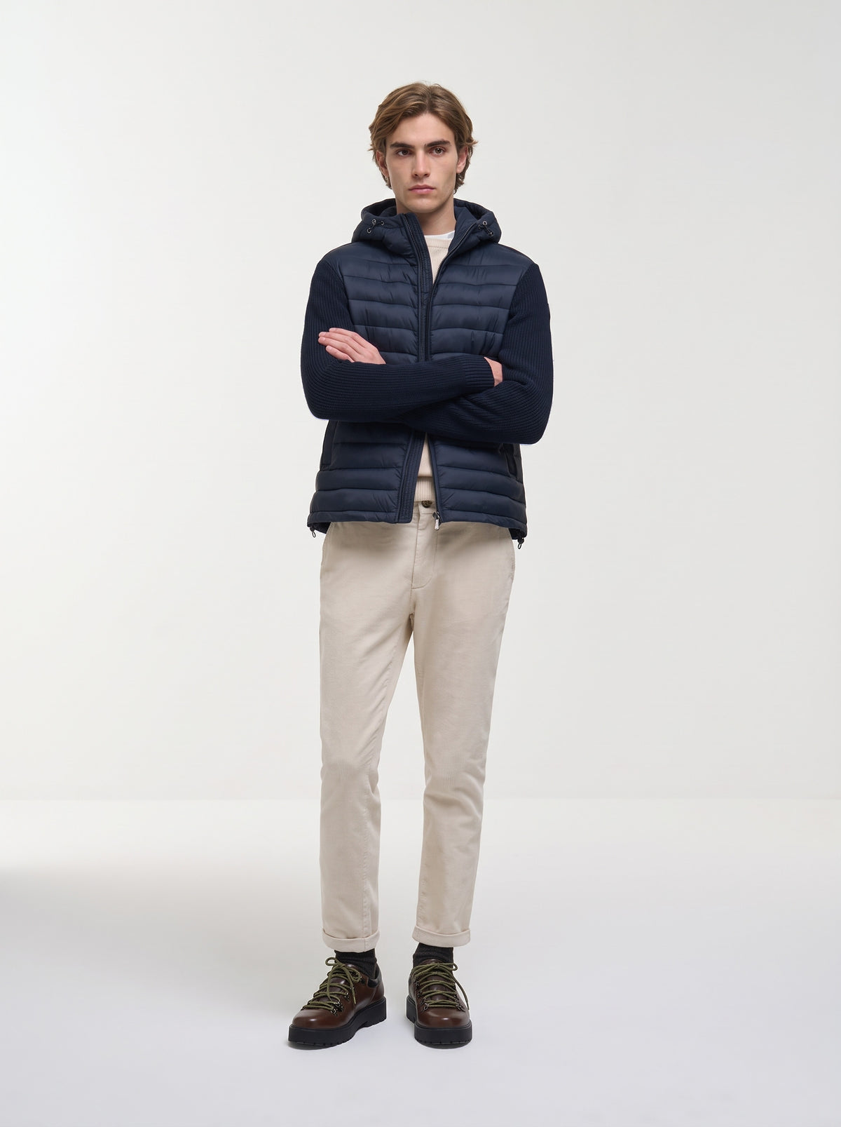 Colmar Giubbino Ibrido Uomo Nylon Blu Scuro