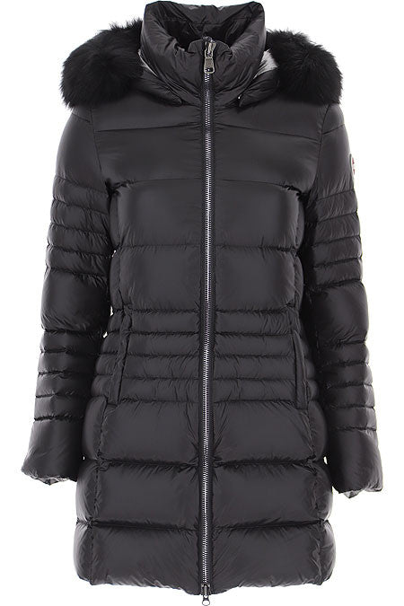 Colmar Piumino Donna Lungo Nylon Cangiante Nero