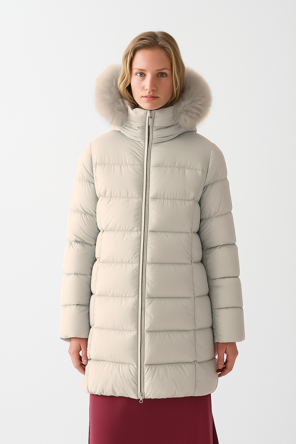 Colmar Piumino Lungo Donna Bianco Opaco