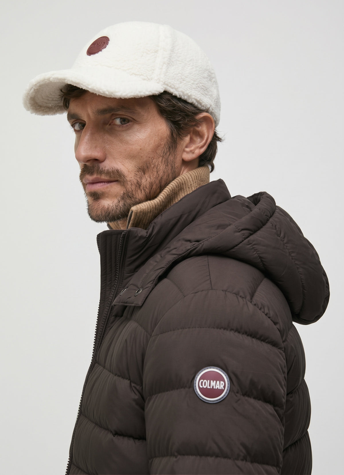 Colmar Piumino Uomo Nylon Marrone Scuro