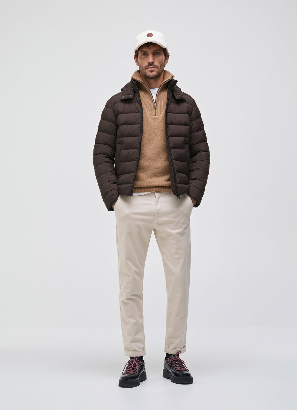 Colmar Piumino Uomo Nylon Marrone Scuro