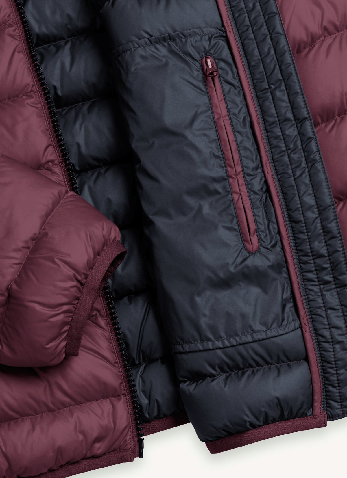 Colmar Piumino Uomo Tessuto Tecnico Bordeaux Cappucio Fisso