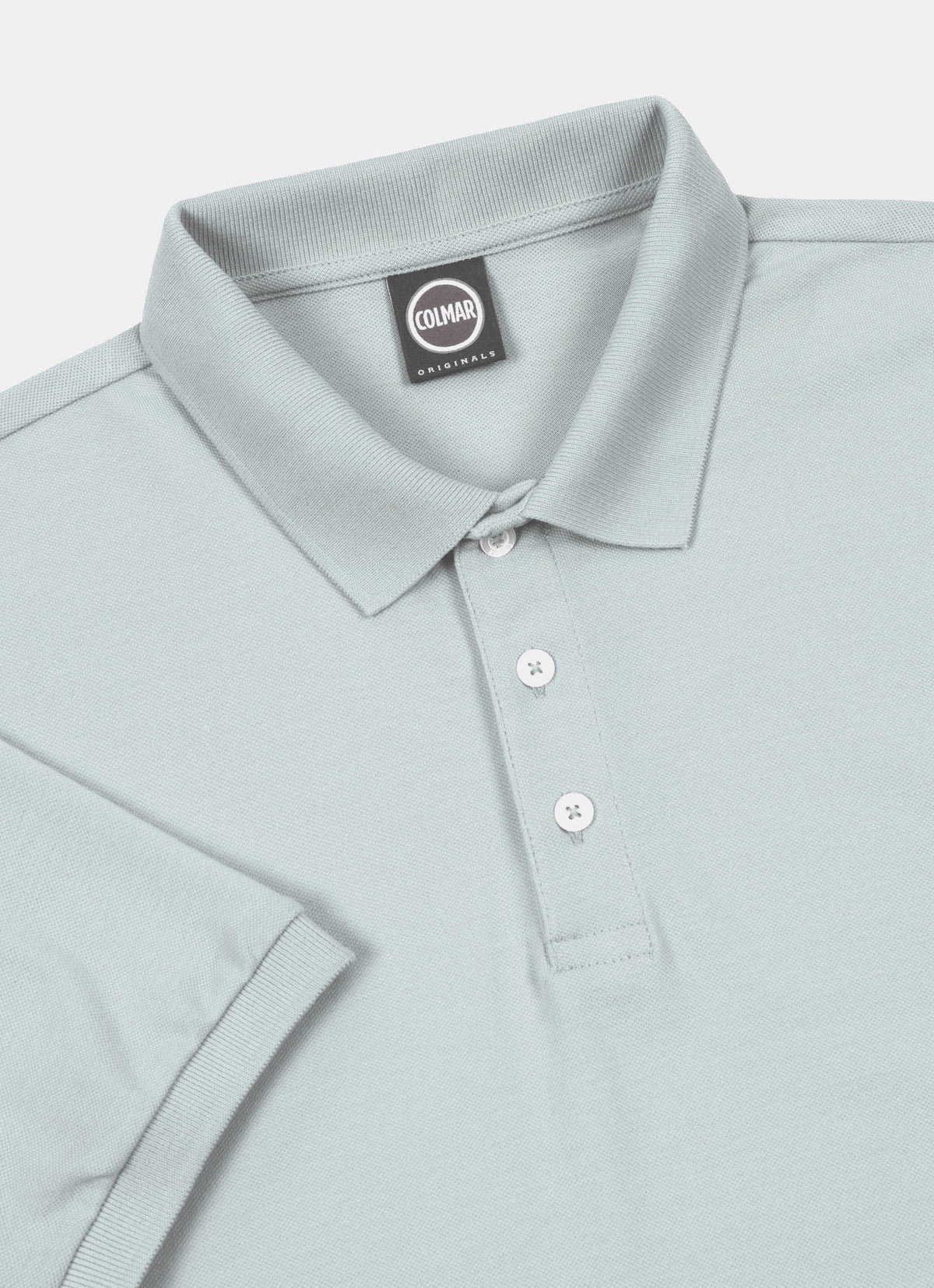 Colmar Polo Uomo Cotone Stretch Grigio Chiaro