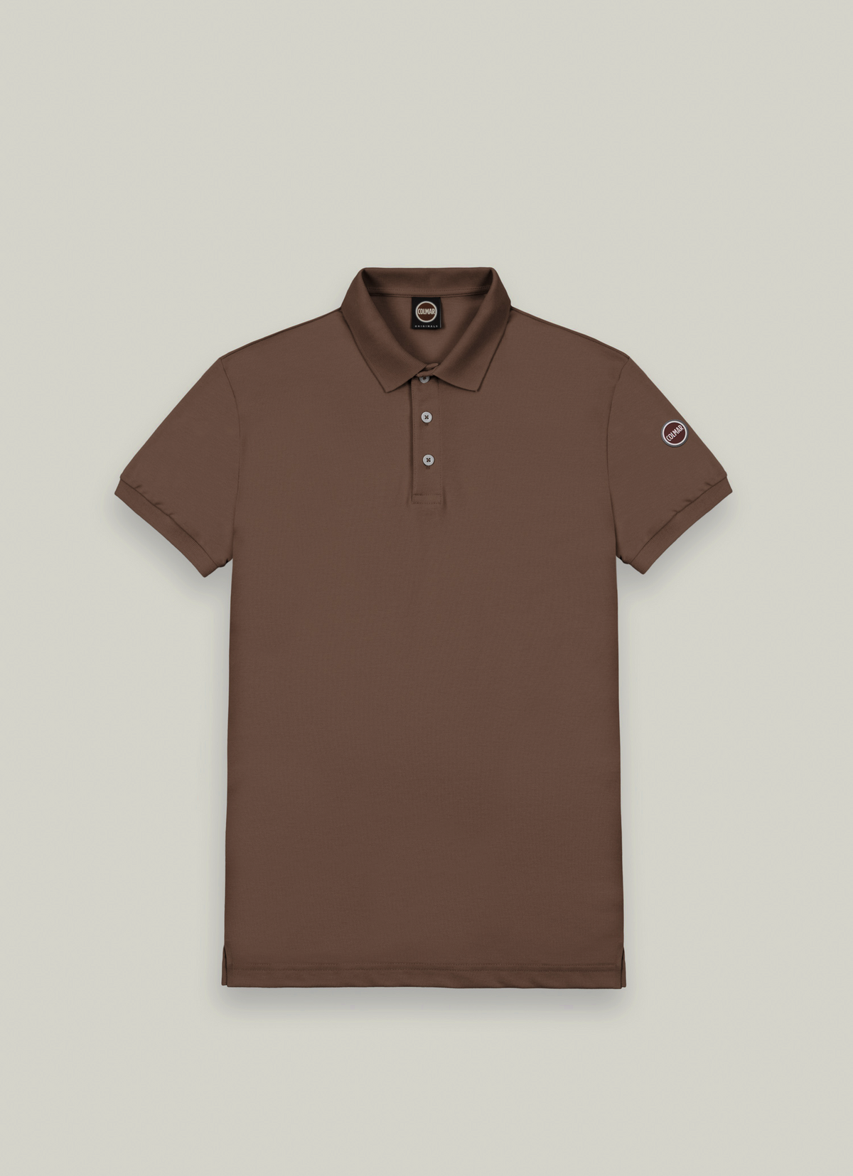 Colmar Polo Uomo Cotone Stretch Marrone