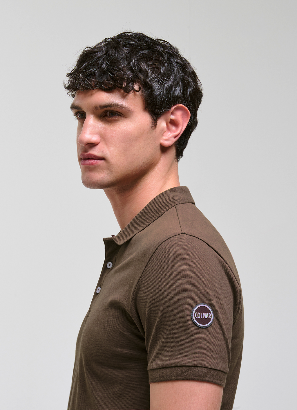 Colmar Polo Uomo Cotone Stretch Marrone