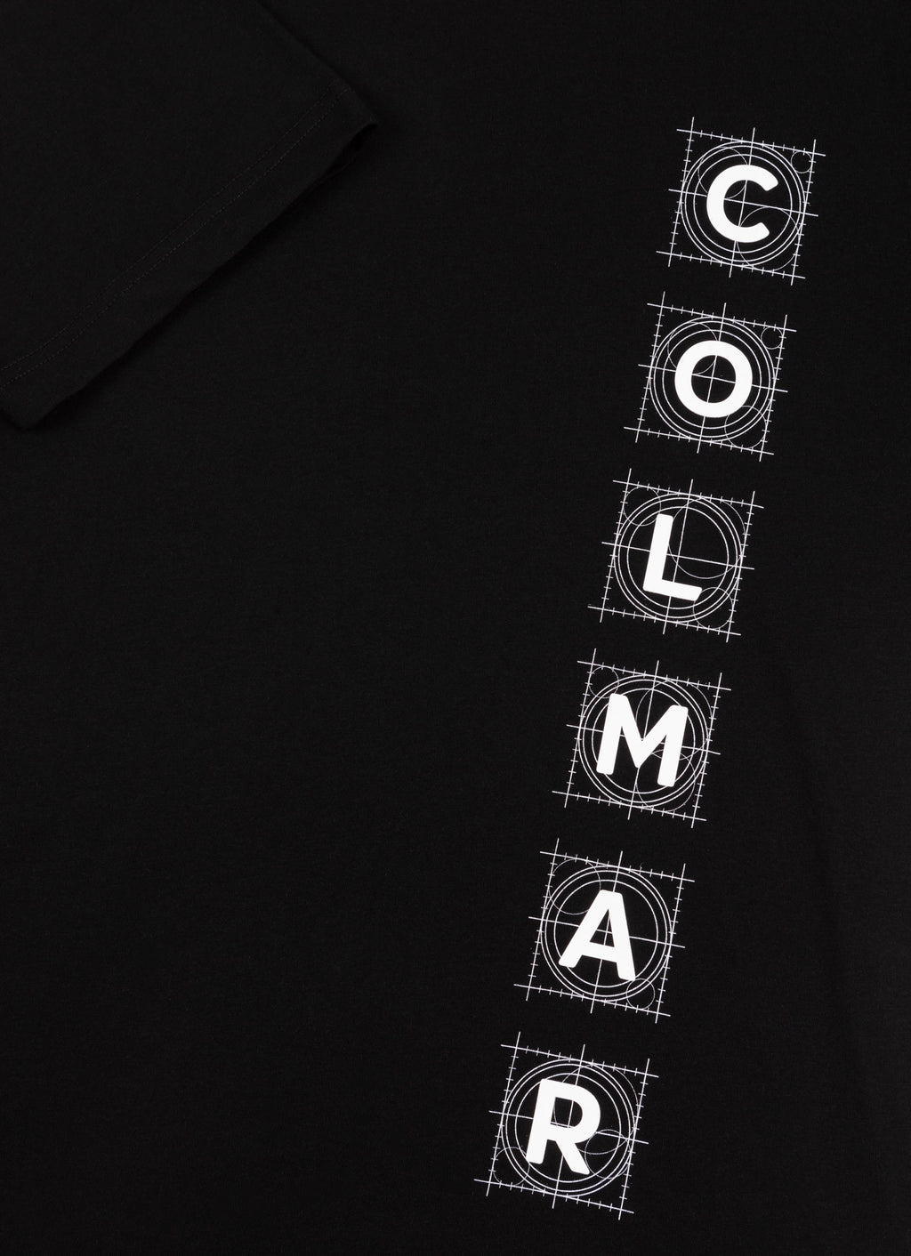 Colmar T-Shirt Uomo Logo In Rilievo Cotone Nero