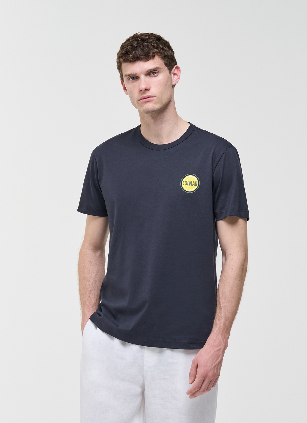 Colmar T-Shirt Uomo Cotone Blu Scuro