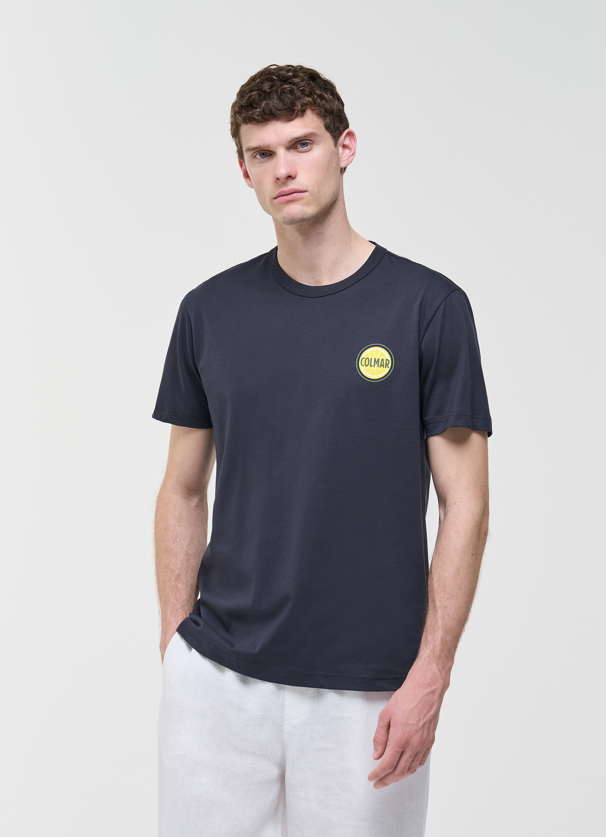 Colmar T-Shirt Uomo Cotone Blu Scuro