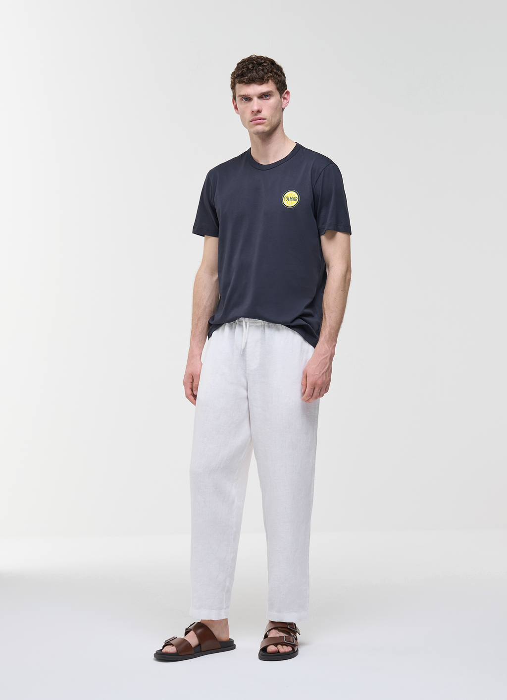 Colmar T-Shirt Uomo Cotone Blu Scuro