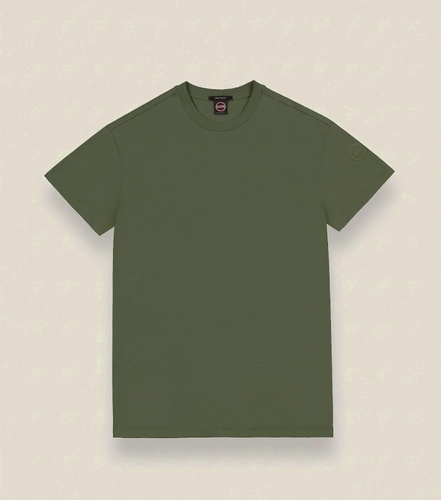 Colmar T-Shirt Uomo Cotone Verde Militare