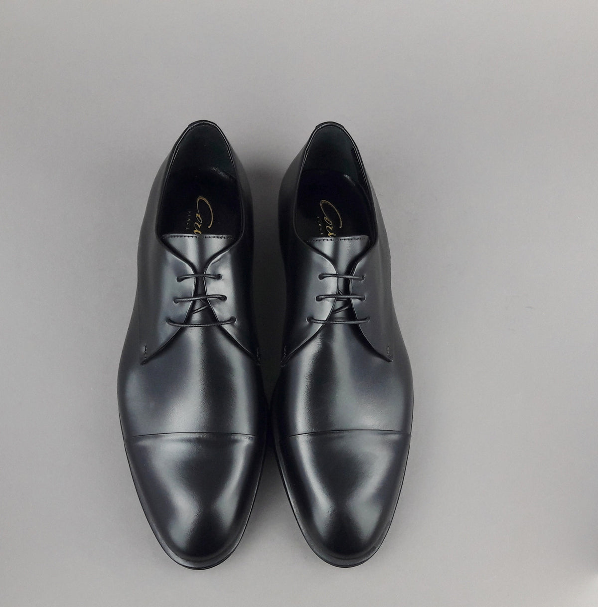 Corvari Derby Uomo Vitello Spazzolato Nero