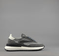 D.A.T.E. Athleta Uomo Camoscio E Tela Grigio Scuro