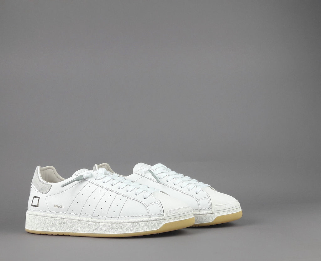 D.A.T.E. Base Sneakers Uomo Pelle Bianco