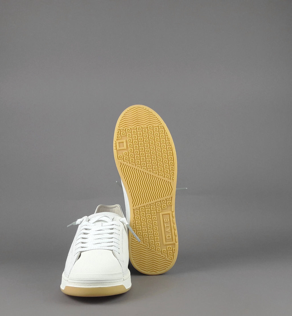 D.A.T.E. Base Sneakers Uomo Pelle Bianco