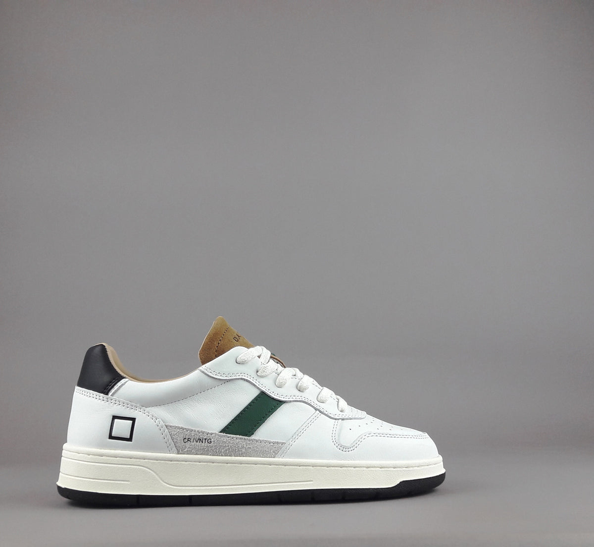 D.A.T.E. Court Uomo Pelle Bianco