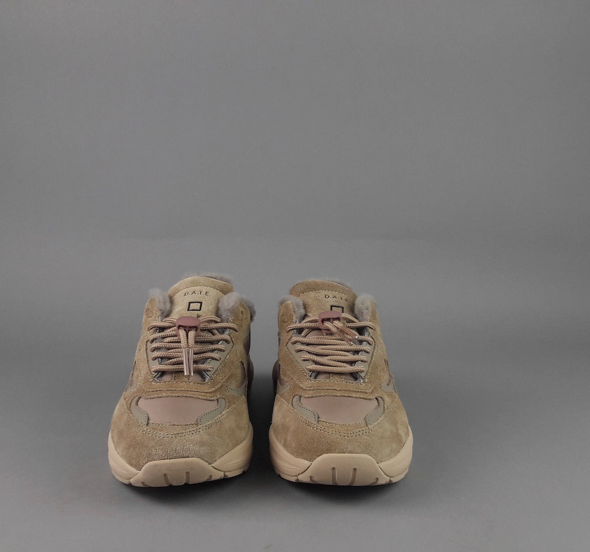D.A.T.E. Fuga Sneakers Sabot Donna Camoscio E Tela Fango