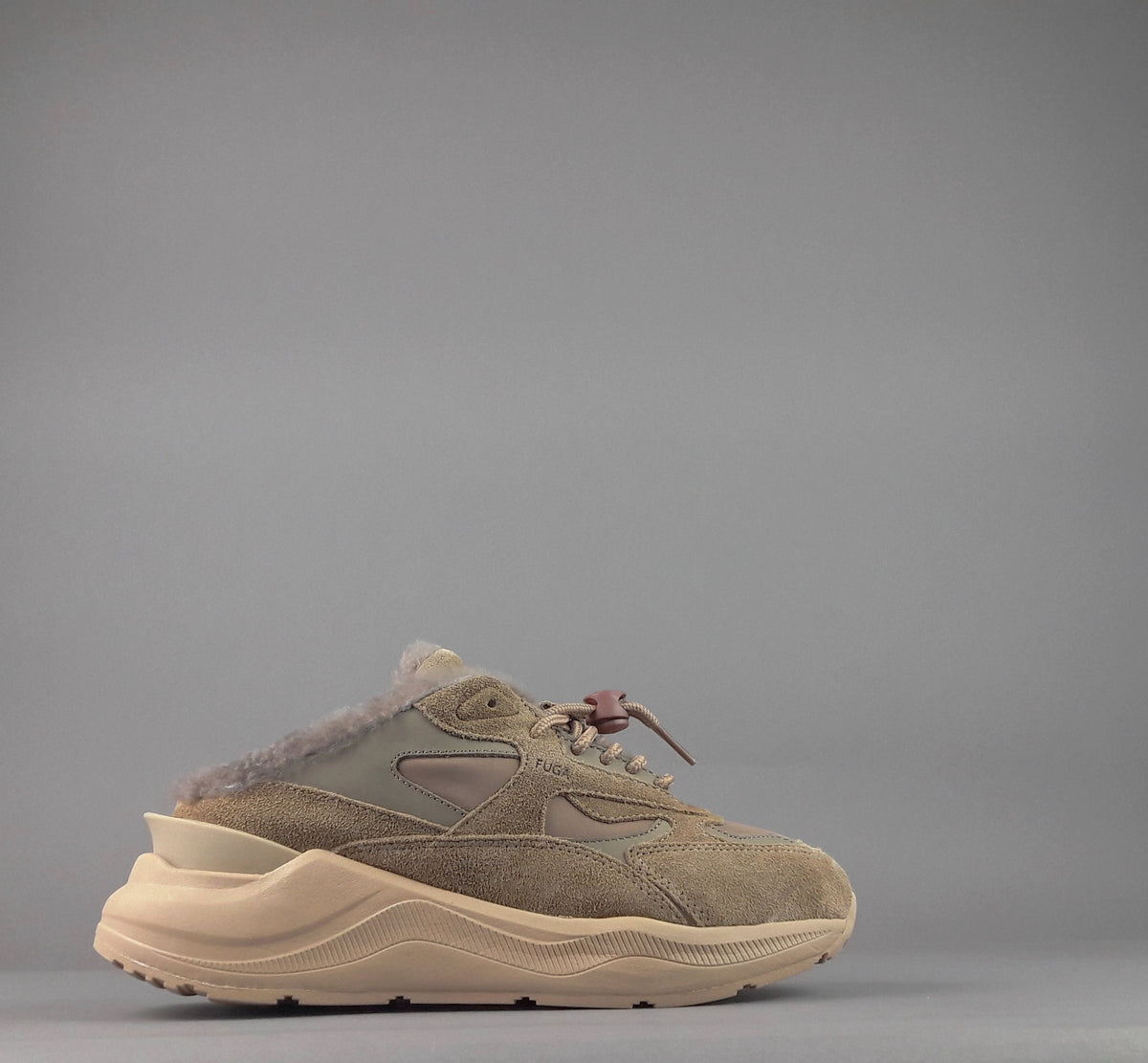 D.A.T.E. Fuga Sneakers Sabot Donna Camoscio E Tela Fango