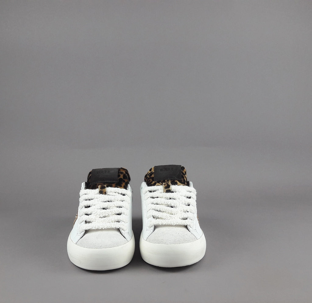 D.A.T.E. Hill Low Donna Pelle Bianco